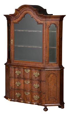Lot 403 - Dutch Rococo Style Burr Walnut Diminutive...