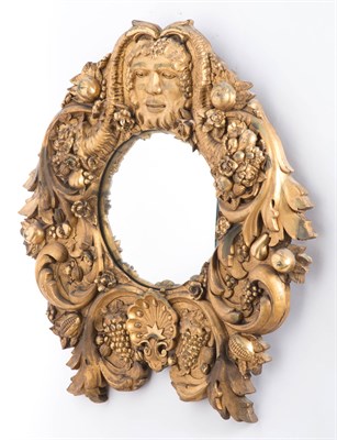 Lot 491 - Irish Gilt-Composition Convex Mirror in the...