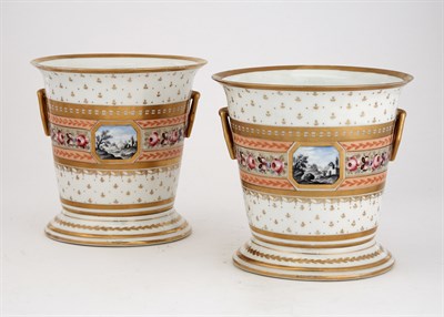 Lot 145 - Pair of Paris Porcelain Gilt-Decorated...