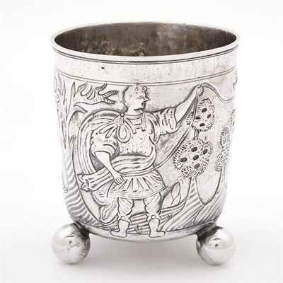 Lot 196 - Russian Silver Footed Beaker Indistinctly...