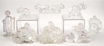 Lot 85 - Group of Nine Rock Crystal Items Including...