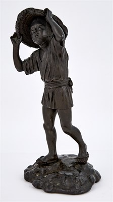 Lot 17 - Japanese Tokyo School Style Bronze of a Boy...