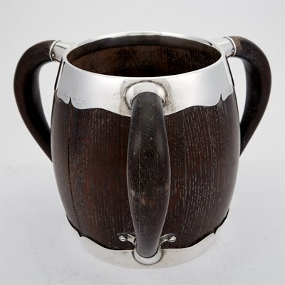 Lot 328 - American Sterling Silver Mounted Oak Loving...
