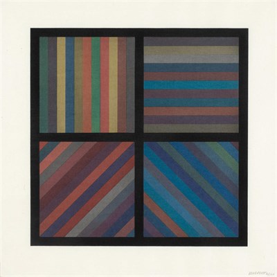 Lot 116 - Sol LeWitt BANDS OF LINES IN FOUR DIRECTIONS...