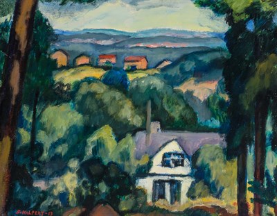 Lot 2076 - Samuel Halpert American, 1884-1930 Landscape...