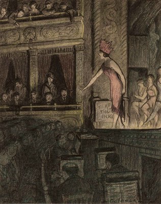 Lot 1034 - Glenn Coleman American, 1887-1932 A Music Hall...