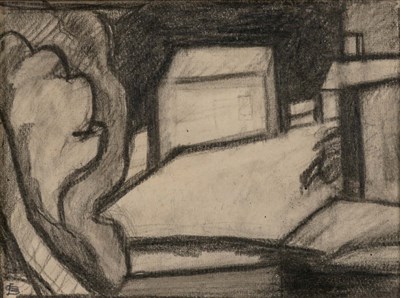 Lot 1007 - Oscar Bluemner American, 1867-1938 Soho Port...