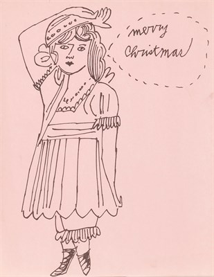 Lot 19 - Andy Warhol MERRY CHRISTMAS Offset lithograph,...