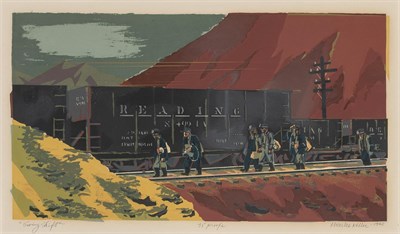 Lot 100 - Charles Keller (1914-1978) SWING SHIFT Color...