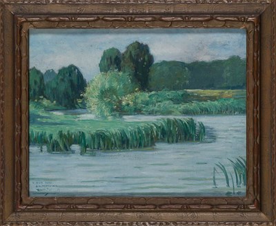 Lot 7 - Myron Barlow American, 1873-1937 Trees by a...