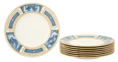Lot 473 - Set of Eight Mintons Gilt-Decorated...