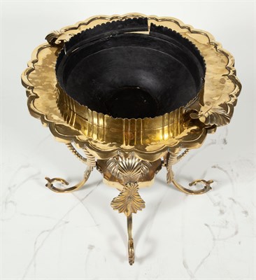 Lot 345 - Victorian Brass Brazier 19th Century Height 22...