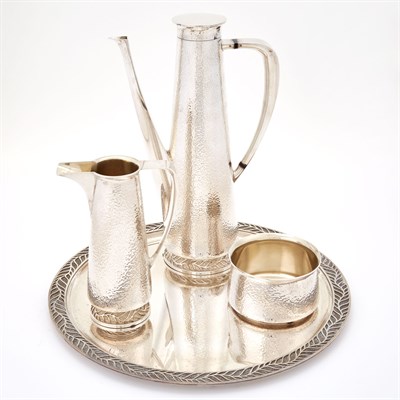 Lot 270 - Elizabeth II Sterling Silver Coffee Service...
