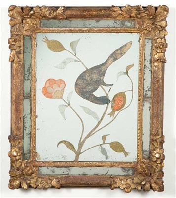 Lot 341 - Continental Reverse-Mirror Picture of a Bird...