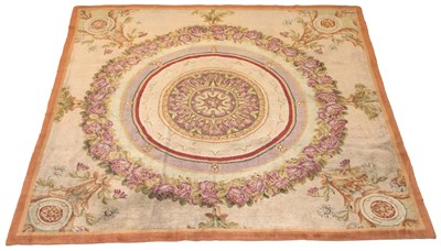 Lot 604 - Directoire Savonnerie Carpet Fragment France,...