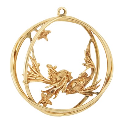 Lot 44 - Gold, Goldfish Charm, Ruser
