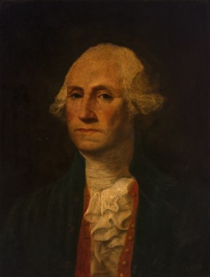 Lot 43 - After Gilbert Stuart 19th Century Portrait of...