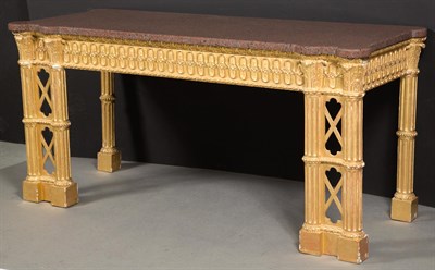 Lot 258 - George III Style Giltwood Side Table The...