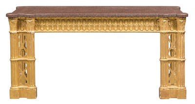Lot 258 - George III Style Giltwood Side Table The...