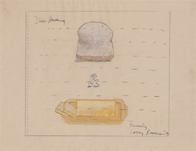 Lot 1089 - Larry Rivers American, 1923-2002 Bread and...