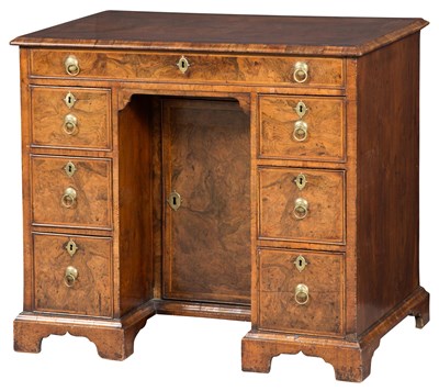 Lot 231 - George II Inlaid Figured Walnut Dressing Table...