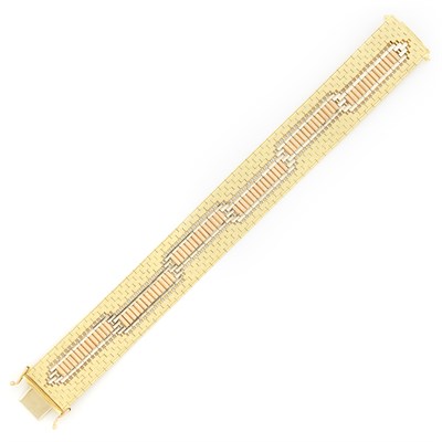 Lot 1439 - Tricolor Gold Bracelet
