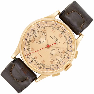 Lot 292 - Gentleman's Rose Gold Chronograph Wristwatch, Chronograph Suisse