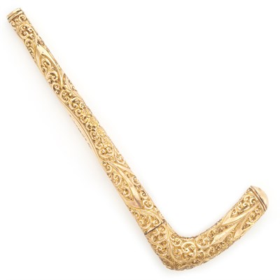 Lot 1673 - Gold-Filled Cane Handle