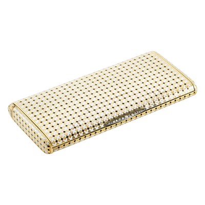 Lot 347 - Gold, Silver, Enamel and Diamond Cigarette Box, Cartier