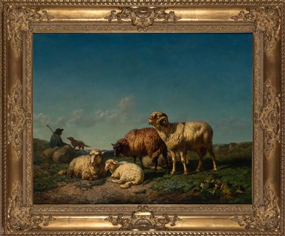 Lot 100 - Edouard Woutermaertens Belgian, 1819-1897 A...