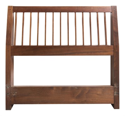 Lot 337 - Pair of George Nakashima Walnut Slat Back Twin...