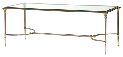 Lot 498 - Gilt-Metal and Glass Low Table Height 17 1/2...