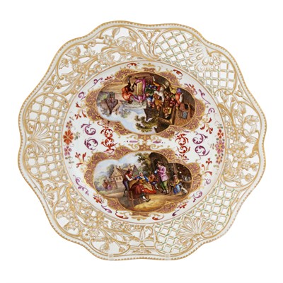 Lot 403 - Meissen Porcelain Plate 19th century Diameter...