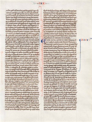 Lot 72 - [MANUSCRIPT] Single leaf on vellum from a...