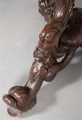 Lot 282 - Victorian Oak Library Table by T. H. Filmer...