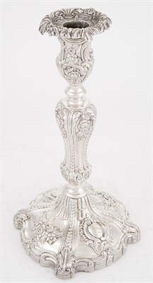 Lot 365 - Pair of Victorian Sterling Silver Candlesticks...
