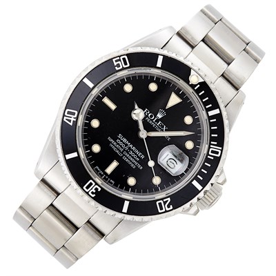 Lot 185 - Gentleman's Stainless Steel 'Submariner' Wristwatch, Rolex, Ref. 168000
