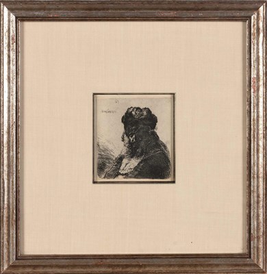 Lot 176 - Rembrandt van Rijn (1606-1669) BEARDED OLD MAN...