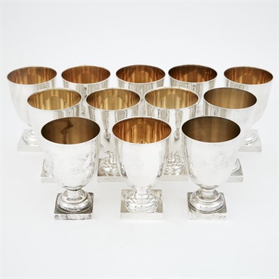 Lot 376 - Set of Twelve Monticello Sterling Silver...