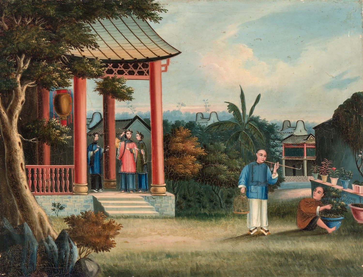 Lot 95 - Chinese School 19th/20th Century Scenes of...