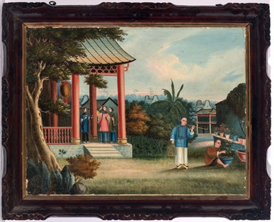 Lot 95 - Chinese School 19th/20th Century Scenes of...