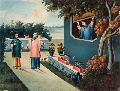 Lot 95 - Chinese School 19th/20th Century Scenes of...