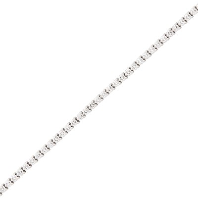 Lot 263 - Platinum and Diamond 'Line' Bracelet, Tiffany & Co.