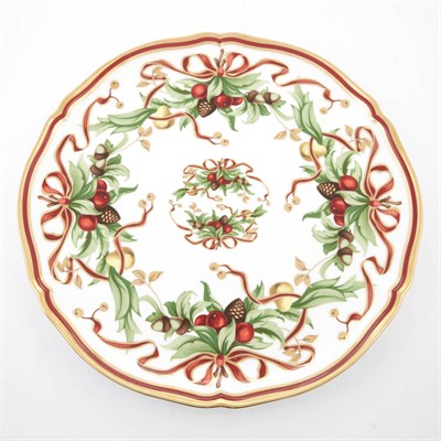 Lot 1027 - Tiffany & Co. Holiday Pattern Porcelain Bowl...