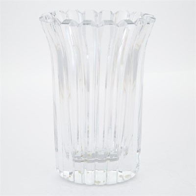 Lot 1048 - Orrefors Colorless Glass Vase Height 9 3/4...