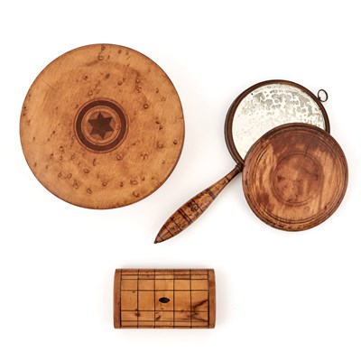 Lot 1050 - Miscellaneous Group of Three Wood Articles...
