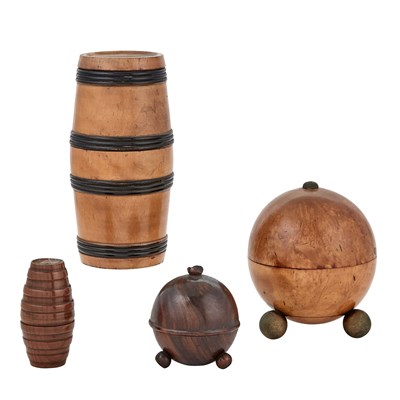 Lot 1051 - Miscellaneous Group of Four Wood Articles...