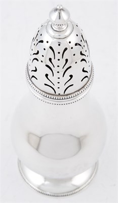 Lot 1008 - American Sterling Silver Sugar Caster Height 8...