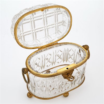 Lot 1012 - French Style Gilt-Metal Mounted Cut Glass...