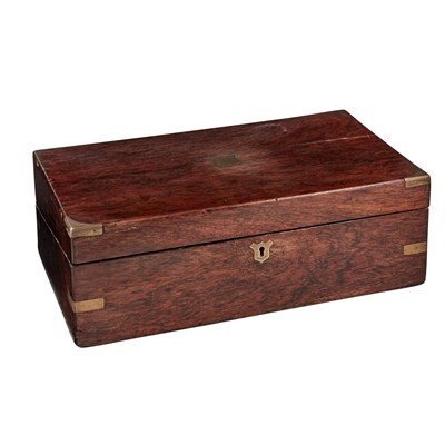 Lot 1020 - Dark Stained Walnut Lap Desk Height 5 1/2...